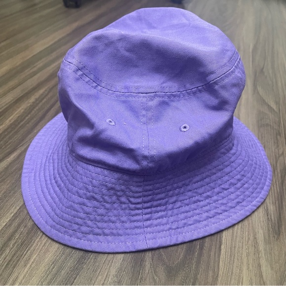 NWT The Hat Depot Bucket Sun Hat 100% Cotton Long Brim lavender sz S/M - Picture 2 of 5